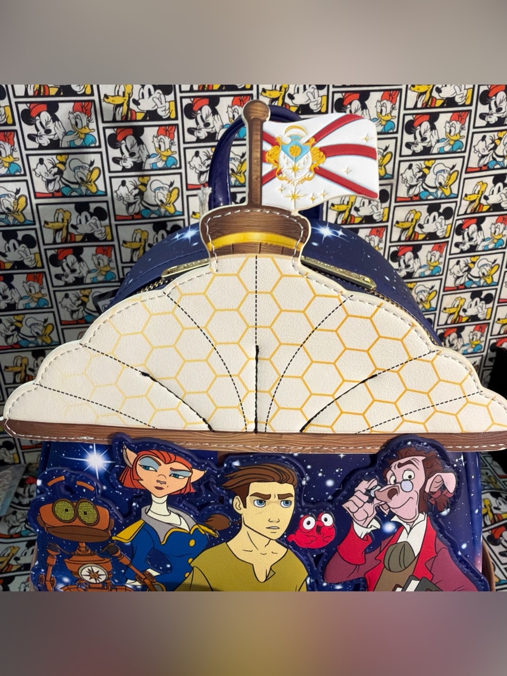 LOUNGEFLY DISNEY TREASURE PLANET RLS LEGACY MINI BACKPACK NWT 2025 - Picture 4 of 13